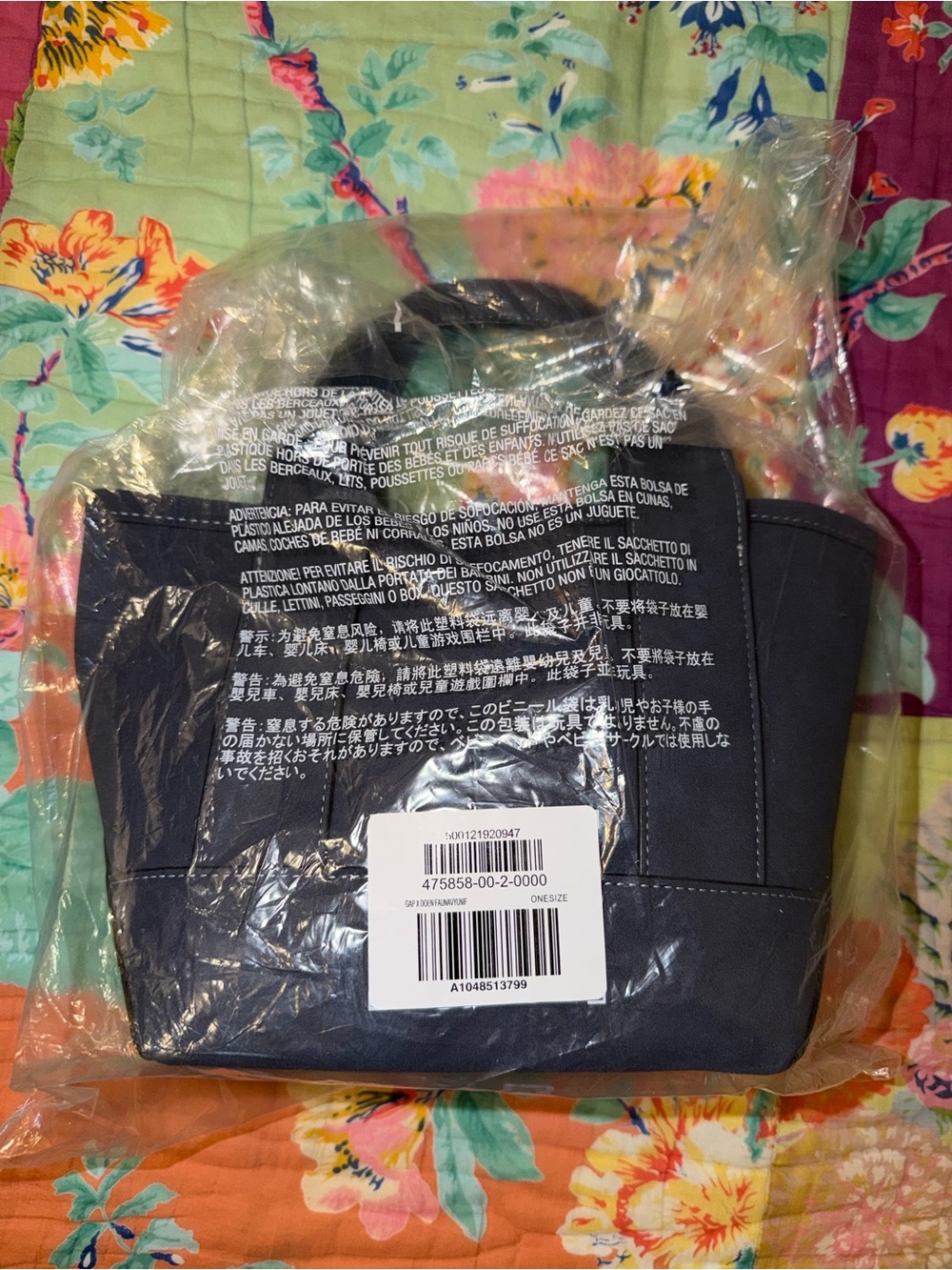 Gap × DÔEN Vegan Suede Mini Tote Bag - Navy Blue - Picture 12 of 12
